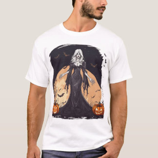 T-shirt Sorcière noire de la nuit d'Halloween