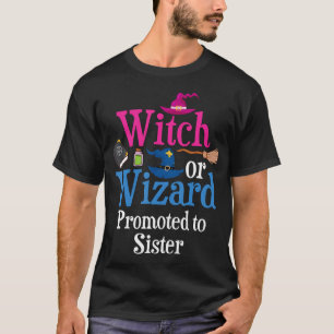 T-shirt Sorcière Ou Assistant Promu À Soeur Aime Votre Gen
