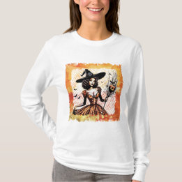 T-shirt Sorcière Pin-up Halloween