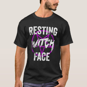 T-shirt Sorcière Repose Face Occulte Wiccan Pagan sorcière
