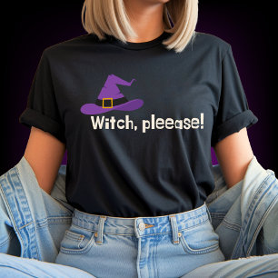 T-shirt Sorcière S'Il Vous Plaît Drôle Citation Halloween