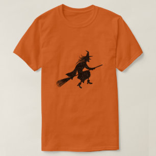 T-shirt Sorcière Silhouette Halloween Parties scintillant