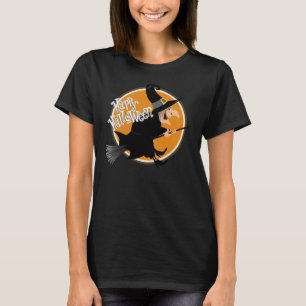 T-shirt Sorcière volant sur Broomstick Happy Halloween
