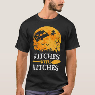 T-shirt Sorcières avec crochets Halloween Broom Stick 1