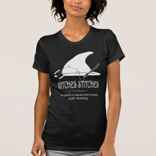 T-shirt Sorcières pointillées Chemise foncée (Devant)