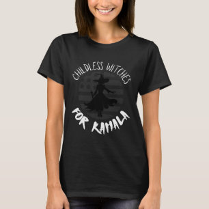 T-shirt Sorcières sans enfants pour Kamala Drapeau Hallowe