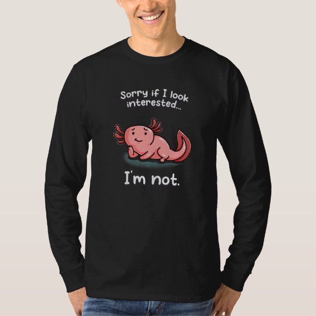 T-shirt Sorry If I Look Interested I'm Not Introvert Nerd  (Devant)