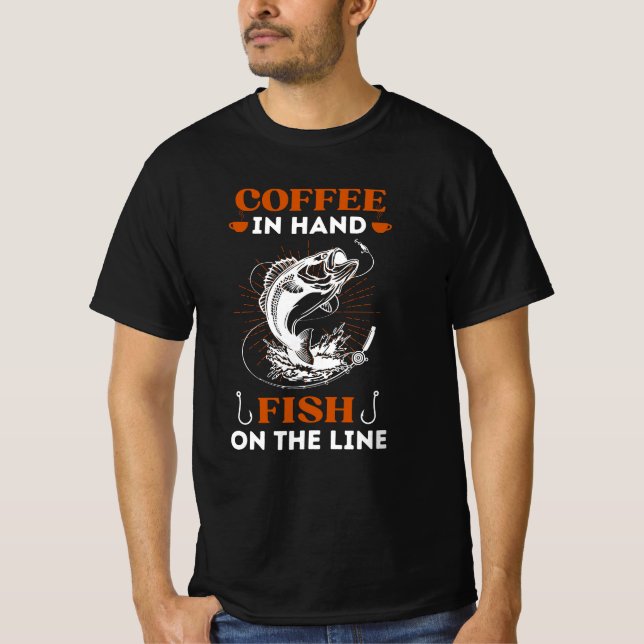 T-shirt Sort de pêche (Devant)