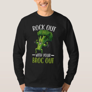T-shirt Sortez Avec Votre Broc De Brocolis Végétalien Végé