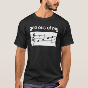 T-shirt Sortez De Mon Visage Musique Professeur Musicien