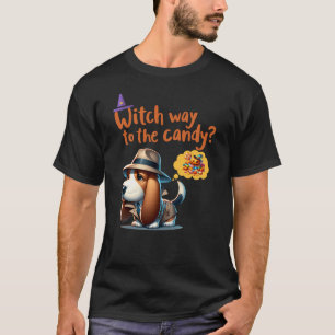 T-shirt Sortez du bonbon ? Halloween drôle