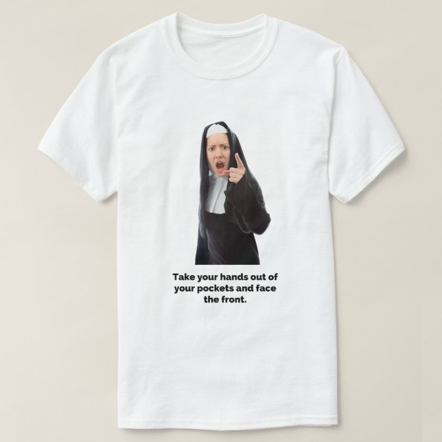 T-shirt Sortez les mains de vos poches... (Design devant)