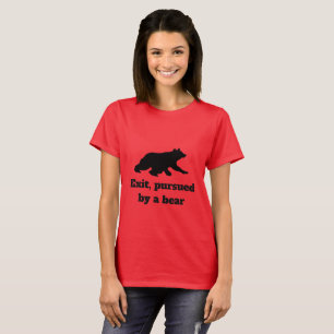 T-shirt Sortez, poursuivi par un ours - chemise de