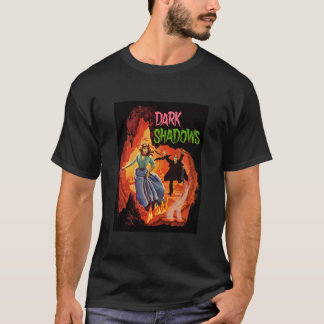 T-shirt Sortie Ombres foncées poursuivie par chauve-souris