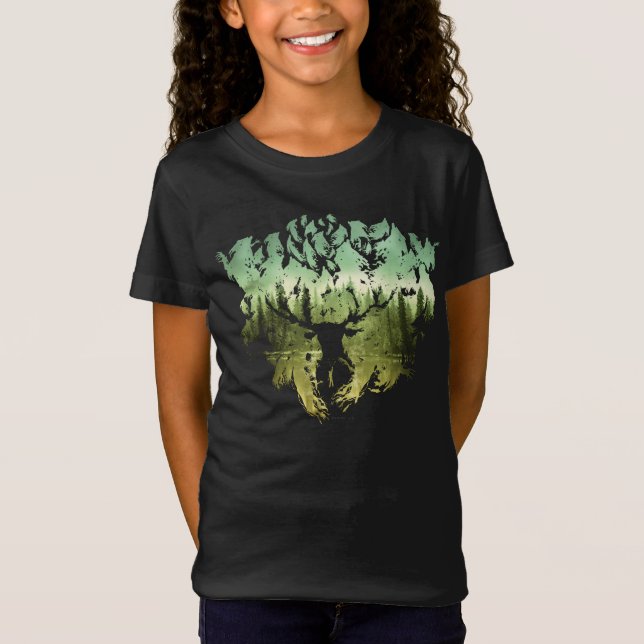 T-Shirt Sortilège Harry Potter | Patronus Cerf (Devant)