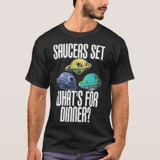 T-shirt Soucoupes volantes Jeu foncé