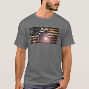 T-shirt Soudage des étincelles et flammes