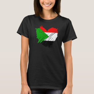 T-shirt Soudan Drapeau J'aime Soudan C'est dans mon ADN po