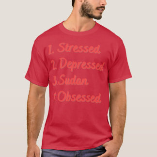 T-shirt Soudanais stressés et déprimés