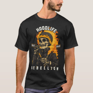 T-shirt Souder de squelette en flammes - Cadeau de souder 
