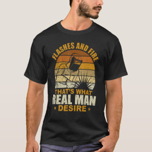 T-shirt Souder Flashes Et Feu Ce Vrai Homme Desi