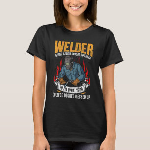 T-shirt Souder Pour Hommes Femmes Soudure En Acier Mig Tig