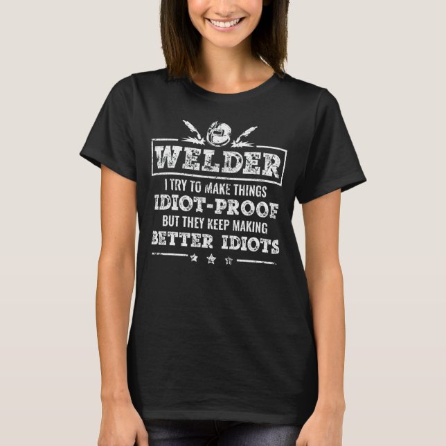 T-shirt Souder Pour Hommes Femmes Tigmig Soudage Acier (Devant)