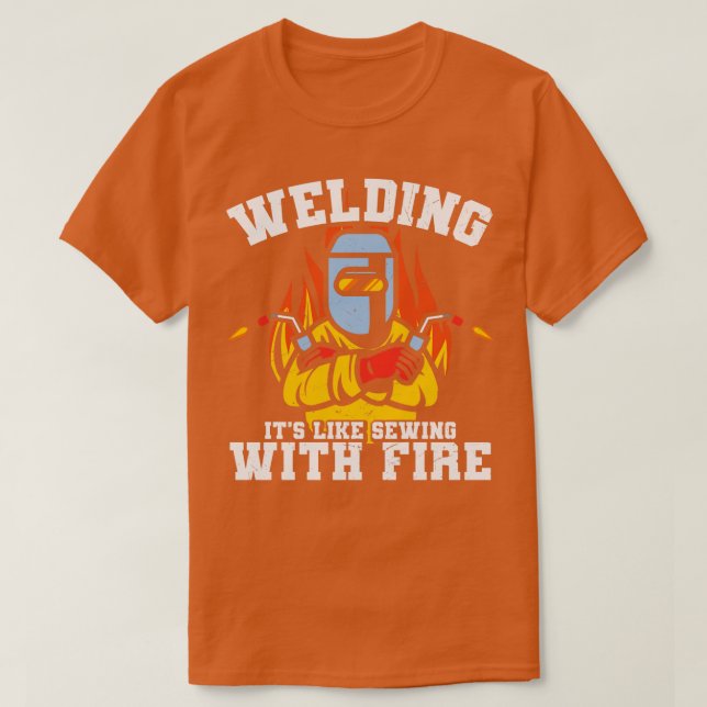 T-shirt Souder Son Comme Coudre Avec Feu Drôle Souder Gif (Design devant)