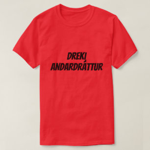 T-shirt souffle de dragon en rouge islandais (d'andardrát