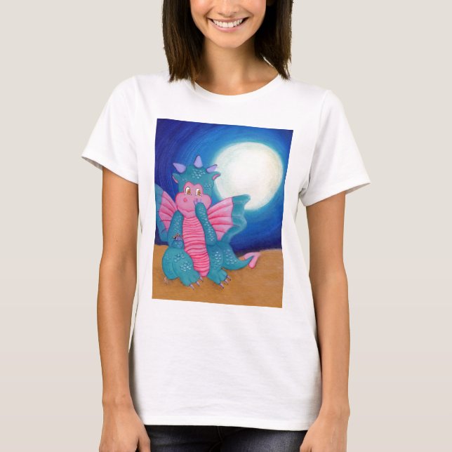 T-shirt Soufflent le dragon magique (Devant)