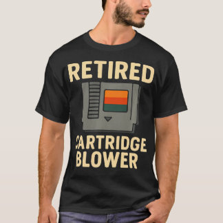 T-shirt Souffleur de Cartouche Retraité 90S Jeux Rétro