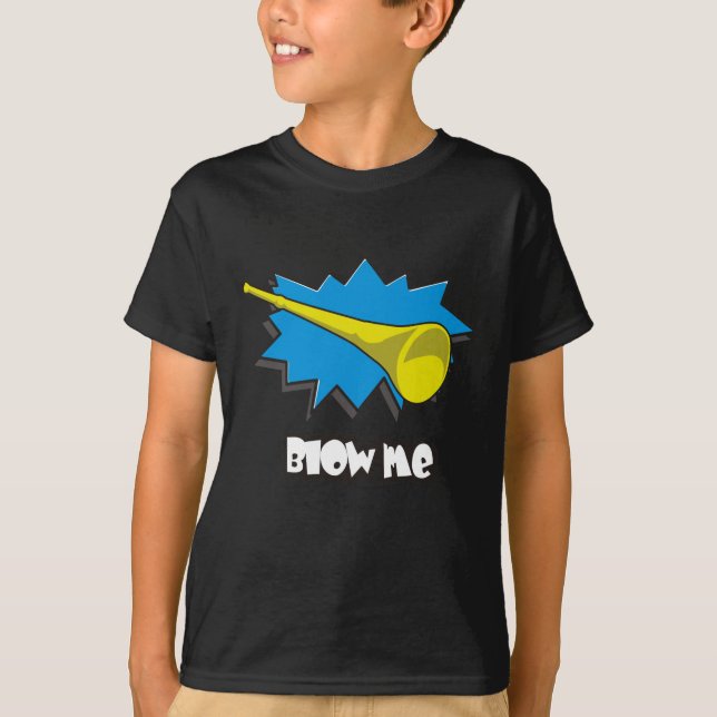 T-shirt Soufflez-MOI (le vuvuzela) (Devant)