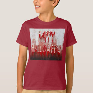 T-shirt Souffrir Joyeux Halloween sang saintes enfants Tee