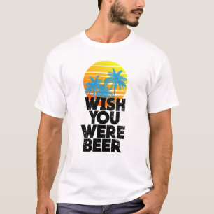 T-shirt Souhaitez-vous être le coucher de soleil sur la p