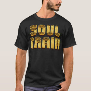 T-shirt Soul Train Dark Gold Texte