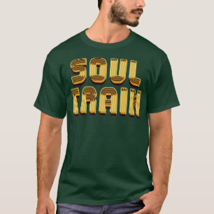 T-shirt Soul Train Dark Gold Texte