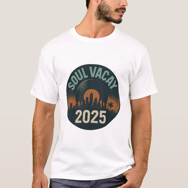 T-shirt Soul Vacay 2025 Unisex Logo Tee (Devant)