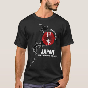T-shirt Soulagement de tremblement de terre du Japon