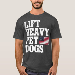 T-shirt Soulever des chiens de compagnie lourds Fitness Gy
