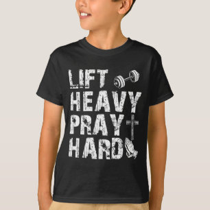 T-shirt Soulever Lourd Priez Fort Gym Entraînement Cadeau