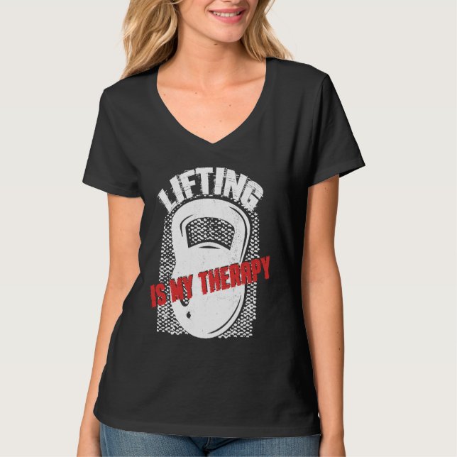 T-shirt Soulever mon kettlebell de thérapie musculation sa (Devant)