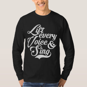 T-shirt Soulevez chaque voix et chante Noir Africain-Améri