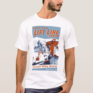 T-shirt Soulevez la ligne bière blonde allemande