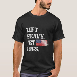 T-shirt Soulevez le gymnase frais de chiens lourds