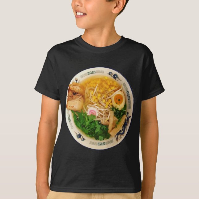 T-shirt Soupe aux nouilles de ramen de porc (Devant)