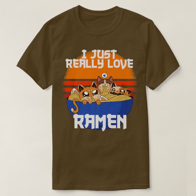 T-shirt Soupe de nouilles Ramen mangeant Japon2515 (Design devant)