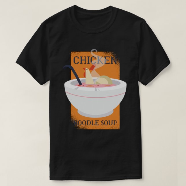 T-SHIRT SOUPE POULET NOODLE (Design devant)