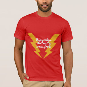 T-shirt Source d'électricité Fausse jupe de tonnerre Fla