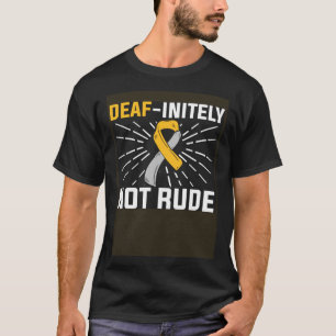 T-shirt Sourd inimitable pas grossier ASL Sourd Langue des
