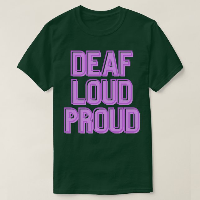 T-shirt Sourd Vide Fière Violet (Design devant)